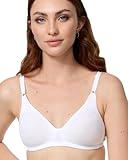 Nur Die Baumwoll BH Soutien-Gorge Femme,Blanc (Blanc