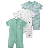 amropi Bébé Filles Lot de 3 Grenouillères À Rayures