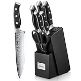D.Perlla Couteau Cuisine, Bloc de Couteaux 7 pièces