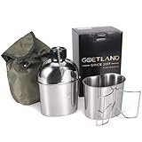 Goetland Gourde Militaire Americaine Inox 1,2l avec