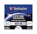 Verbatim 43823 25GB 4x M-Disc BD-R - 5 Pack Jewel Case