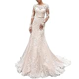 yhfshop Robe de Soirée Femme Longue Tulle,Robe de mariée