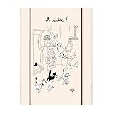 TORCHON COTON GRANDE TAILLE 60x80cm LES CHATS DUBOUT