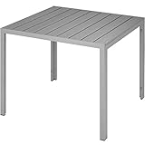 TecTake Table de Jardin Carrée, Meuble d'Extérieur