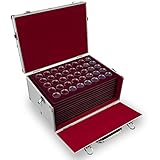 MC.Sammler - Mallette numismatique en Aluminium - avec