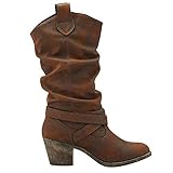 Rocket Dog Sidestep, Santiags Femme, Marron (Brown