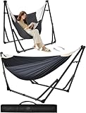 Anyoo Hamac et Chaise avec Support Double Usage Pliable