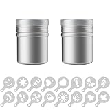 Intirilife Set de 18 poudriers - 2 secoueurs de poudre