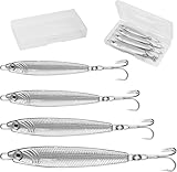 Annyswit 4 Pièces Leurres Métalliques pour la Pêche