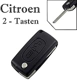 Citroen Boitier de clé télécommande clé plip 2 boutons