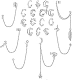 MILACOLATO 20Pcs Boucles D'oreilles Femme Manchette