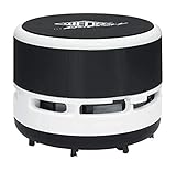 Wedo 20520101 Aspirateur de table avec batterie Noir/Blanc