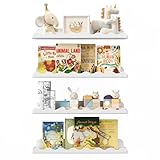 Lifewit Lot de 4 Etagere Murale en Plastique, 38 cm