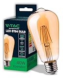 V-TAC Ampoule LED Filament ST64 culot E27-6W (équivalent