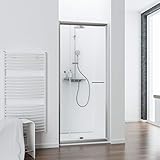 Schulte porte de douche pivotante, 80-90 x 185 cm,