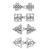 Mezrkuwr 4 Pièces Écharpe Clip Pull Clip Cou Vintage