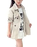 Nemopter Fille Veste Manteau Blouson Trench-Coat Coton