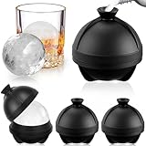 Bac a Glacon - Lot de 4 Moules à Glaçons en Boule avec