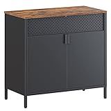 SONGMICS Meuble de Rangement, Buffet, Double Porte
