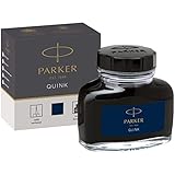 Parker flacon d'encre pour stylo plume | encre bleue/noire