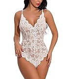 Buitifo Femmes Body en Dentelle Lingerie Sexy Teddy