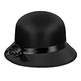 Boland 04309 - Chapeau Charleston, noir, pour femme,
