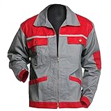 Charlie J13706/48 Barato Veste de Travail Rouge/Gris