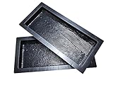 FHONYX 2 PCS Moules à béton 50x20x4cm, bord, palisade,