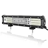 Willpower Barre lumineuse LED 38 cm 390 W étanche IP67