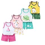 XM-Amigo 8 Pack De Bébé Filles sans Manches T-Shirt