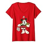 Femme Disney Vintage Minnie Mouse Retro Holiday T-Shirt
