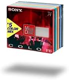Sony ColoursMiniDisc Lot de 5 disques 74 Min Couleurs