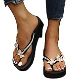 TBTB Sandales Femme Été Talon Compensé Bout Ouvert