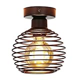 ZMH Plafonnier rétro plafonnier industriel - Noir vintage