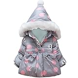AnKoee Bébé Filles Garçons Manteau à Capuche Chaud