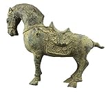 ZHIBO Sculpture en bronze vieille sculpture de cheval