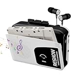 Reshow Lecteur de Cassettes Portable, Microphone et