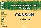 CANSON "C" à Grain - Pochette 12 feuilles de papier