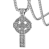 FaithHeart Collier Croix Celtique Homme Femme Pendentif