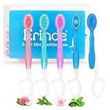 Erinde 12 Unités Brosse à Dents et Fil Dentaire 2 en