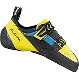 Scarpa Vapor V Chaussures d'escalade pour Homme, Bleu/Jaune