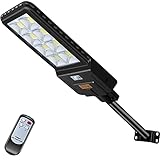 Kingwei 400W Réverbère Lampadaire Solaire Exterieur,528LEDs