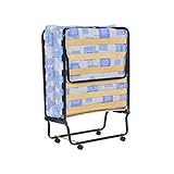 AltoBuy First - Lit Pliant à roulettes 80x190cm