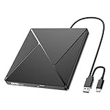 Lecteur CD/DVD Externe pour PC, USB 3.0 et USB-C Graveur