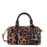 LANCASTER Sac polochon Ref 66350 Noir Leopard 20 *