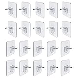 20 Pcs Support D'étagère,Support D'étagère sans Poinçon,Crochet