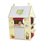 roba Maisonnette Enfant 4en1 en Bois et Tissu - Cabane