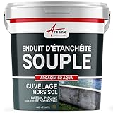 Étanchéité bassin, citerne, béton - Enduit souple pour