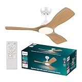 Philips Olas Ventilateur de Plafond, 3 Pales, Lumière
