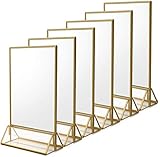 A5 Porte Menu Restaurant | Lot de 6 T-Forme Présentoir